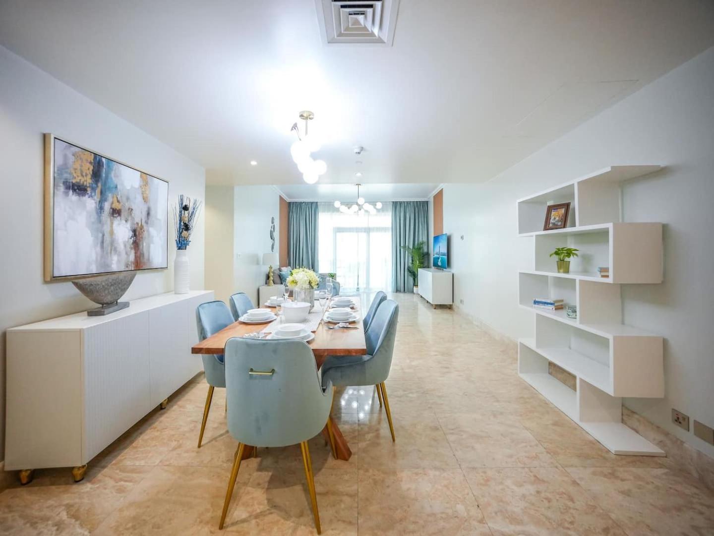 Deluxe 3 Bedroom With Marina & Sea View Dubaj Kültér fotó